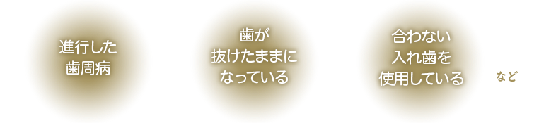 インプラント埋入に必要な骨が不足する理由